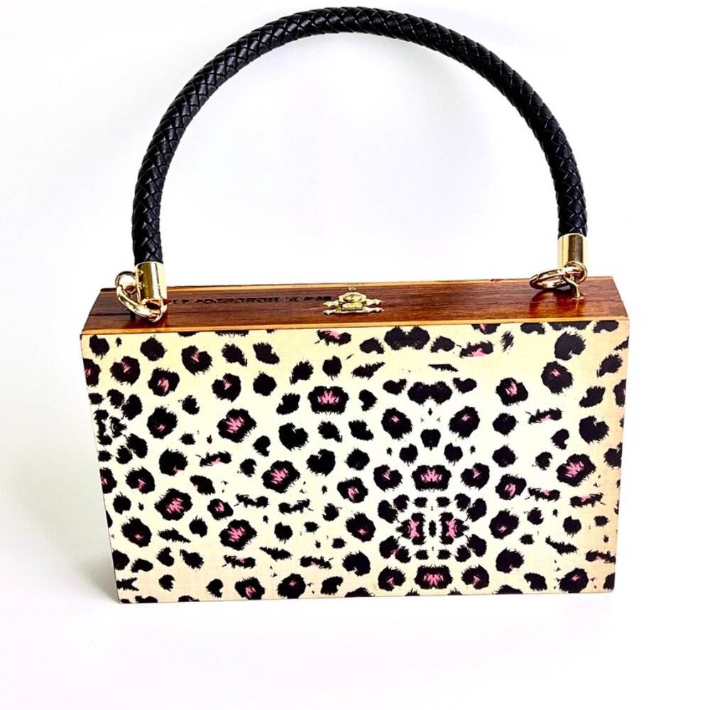 Cheetah Print Cigar Box Purse